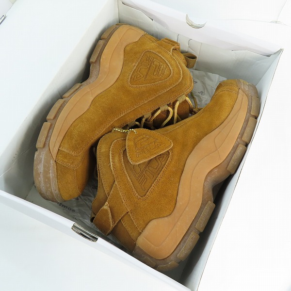 実際に弊社で買取させて頂いたatmos×FILA/アトモス×フィラ FILA96/WHEAT/GUM ハイカットスニーカー 1VB90139-200/US11の画像 8枚目