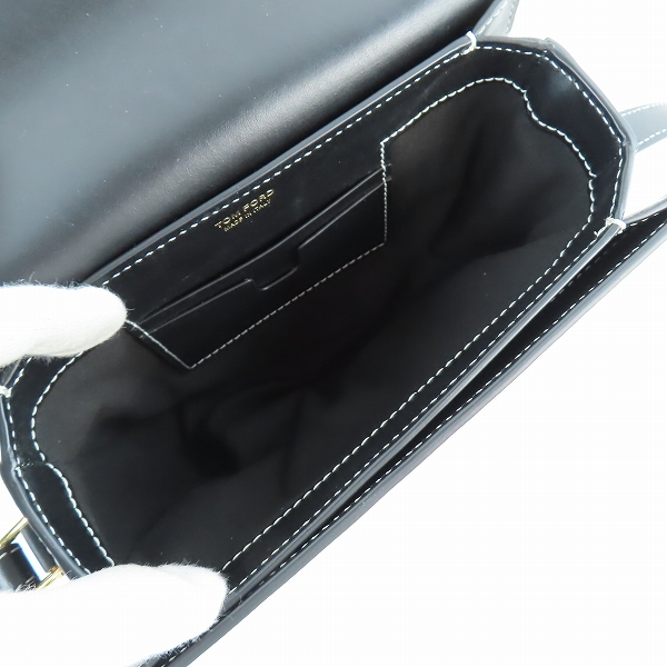 実際に弊社で買取させて頂いたTOM FORD/トムフォード PADLOCK CROSSBODY/パドロック クロスボディバッグ ブラック L1480T-LCL104の画像 4枚目