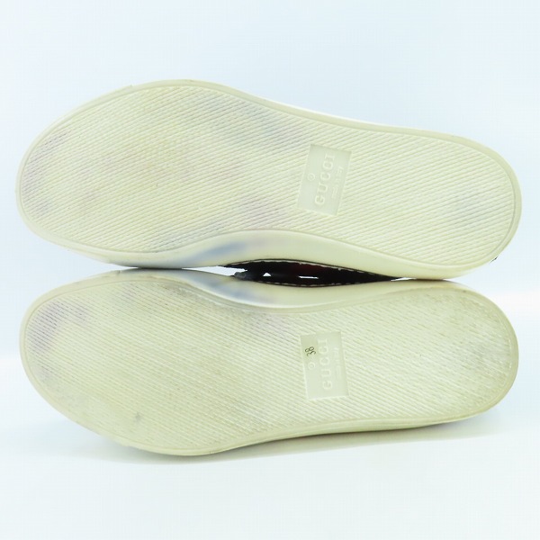 実際に弊社で買取させて頂いたGUCCI/グッチ ハイカットスニーカー/シューズ/GG柄/147522/38の画像 2枚目