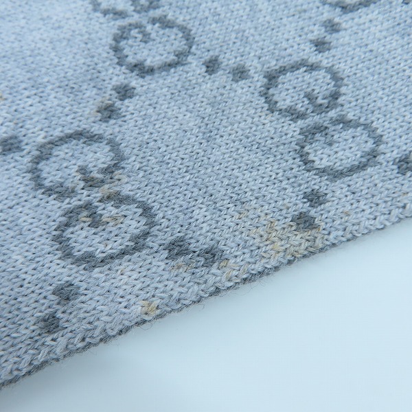 実際に弊社で買取させて頂いたGUCCI/グッチ GG柄 リバーシブル マフラー 325806 3G206の画像 5枚目