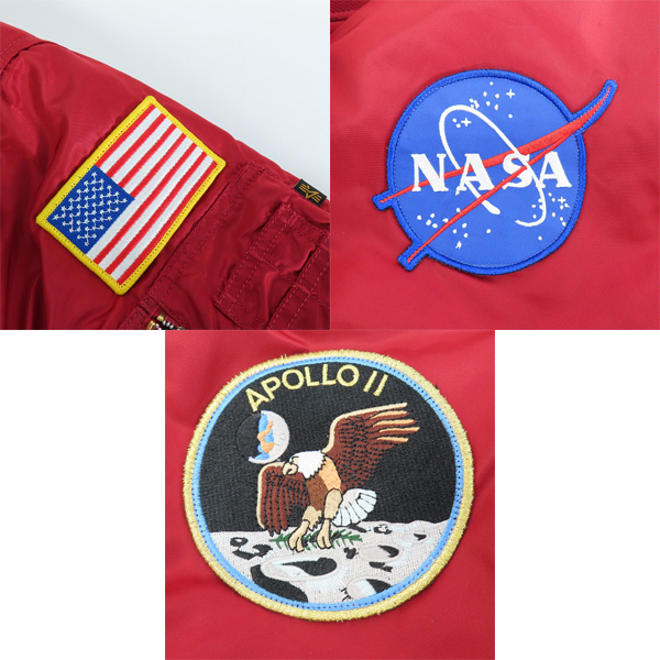 実際に弊社で買取させて頂いた【未使用】ALPHA INDUSTRIES/アルファ インダストリーズ NASA APOLLO MA-1 FLIGHT JACKET/フライトジャケット/2XLの画像 8枚目