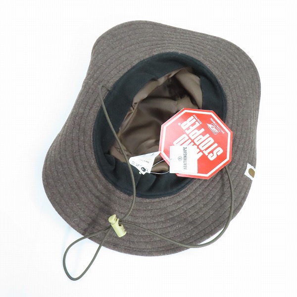 実際に弊社で買取させて頂いた【未使用】A BATHING APE/アベイシングエイプ gore wind stopper ハットの画像 4枚目