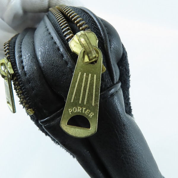 実際に弊社で買取させて頂いたBEAMS×PORTER/ビームス×ポーター 日本後輩協会 カラテカ入江 マルチポーチの画像 8枚目