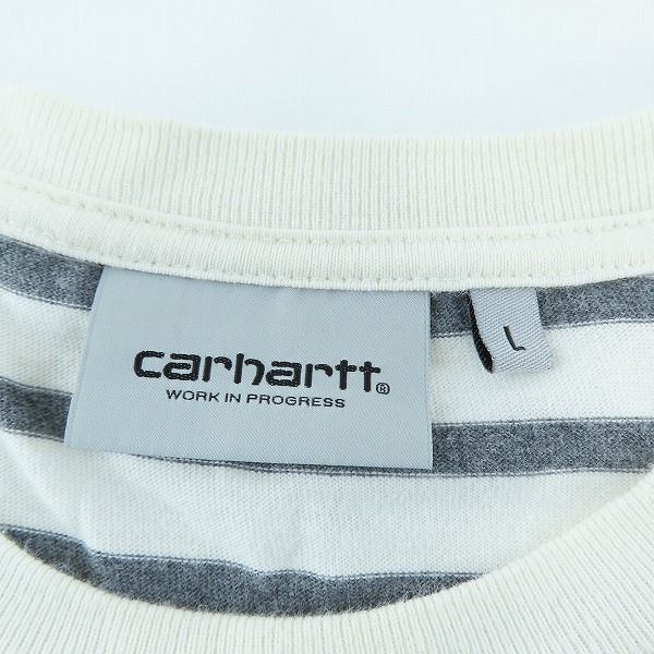 実際に弊社で買取させて頂いたcarhartt/カーハート S/S CHAMP T/S 半袖 ボーダー Tシャツ/Lの画像 2枚目