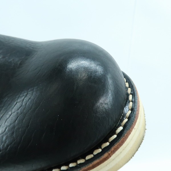 実際に弊社で買取させて頂いたKAZUYUKI KUMAGAI ATTACHMENT/カズユキクマガイ アタッチメント レザー ブーツ ブラック AA12-405/41の画像 6枚目