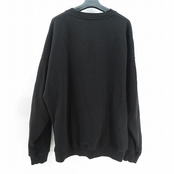 実際に弊社で買取させて頂いたDIESEL/ディーゼル ロゴスウェット ブラック XXLの画像 1枚目