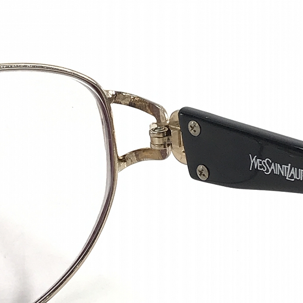 実際に弊社で買取させて頂いたYSL/Yves Saint Laurent/イブサンローラン 眼鏡/メガネフレーム/アイウェア YSL 30-0075の画像 4枚目
