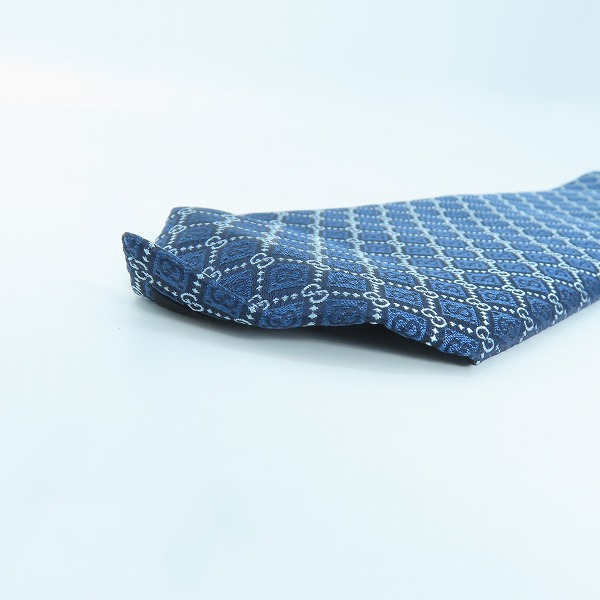 実際に弊社で買取させて頂いた【未使用】GUCCI/グッチ ネクタイ シルク ネクタイ GG柄 571800 4E002 4569の画像 7枚目