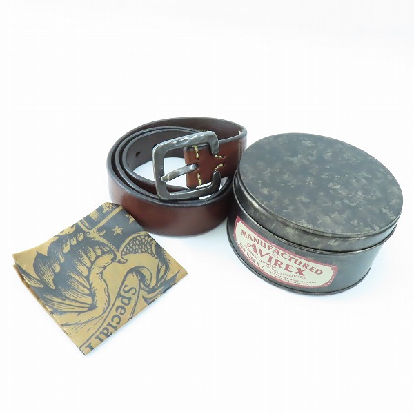 実際に弊社で買取させて頂いたAVIREX×VINTAGE WORKS/アヴィレックス×ヴィンテージワークス コラボベルト AVX5536 37/94の画像 9枚目