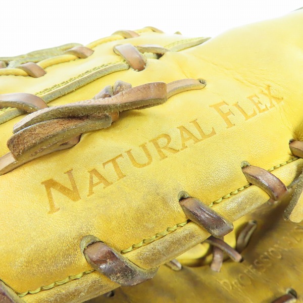 実際に弊社で買取させて頂いた HI-GOLD/ハイゴールド PAG-100F 硬式/左投げ 一塁手用 ファーストミット 野球グローブの画像 7枚目