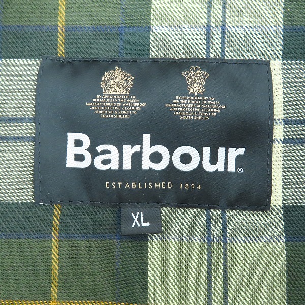 実際に弊社で買取させて頂いたBarbour/バブアー  SPEY PADDED JACKET GRN 232MWX2133/XLの画像 3枚目