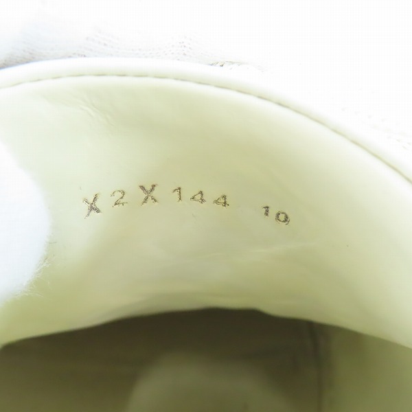 実際に弊社で買取させて頂いたEMPORIO ARMANI/エンポリオアルマーニ レザースニーカー X2X144 10の画像 5枚目