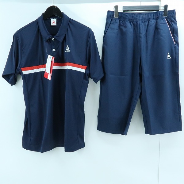 実際に弊社で買取させて頂いた【未使用】le coq sportif/ルコックスポルティフ テニスウェア ポロシャツ/パンツ/キャップ 3点セットの画像 1枚目