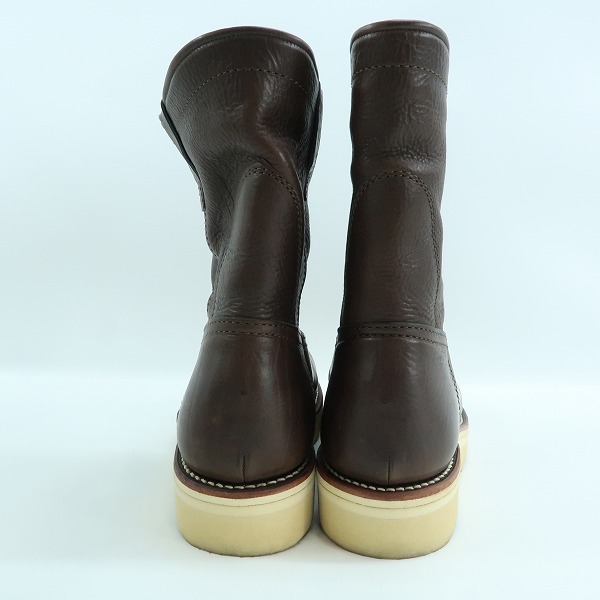 実際に弊社で買取させて頂いたKAZUYUKI KUMAGAI ATTACHMENT/カズユキクマガイ アタッチメント レザー ブーツ ブラウン AA12-405/41の画像 1枚目