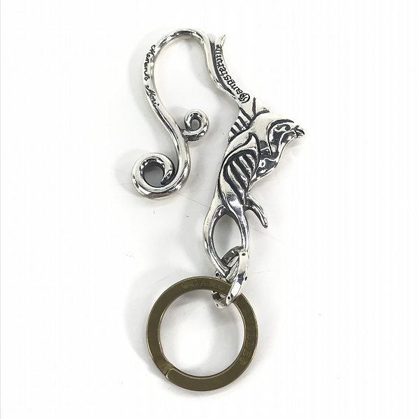 実際に弊社で買取させて頂いたGANGSTERVILLE×Galcia/ギャングスタービル×ガルシア スワロー キーホルダー シルバーの画像 1枚目