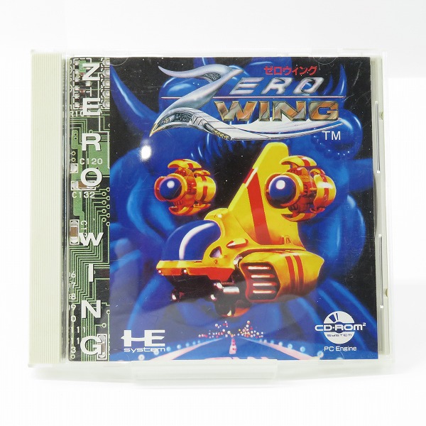 実際に弊社で買取させて頂いたPCエンジン CD-ROM2 ソフト ZERO WING/ゼロウィング 【動作未確認】