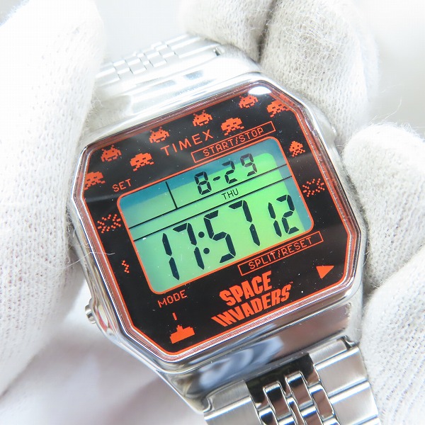 実際に弊社で買取させて頂いた(2)TIMEX/タイメックス スペースインベーダー  腕時計 TW2V30000の画像 5枚目