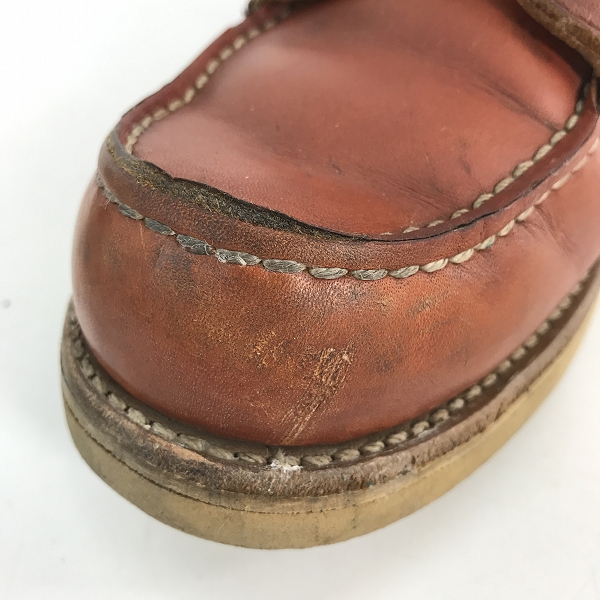 実際に弊社で買取させて頂いた【難あり】RED WING/レッドウィング 875 アイリッシュセッター 白四角犬タグUSA ヴィンテージ 7.5Eの画像 7枚目