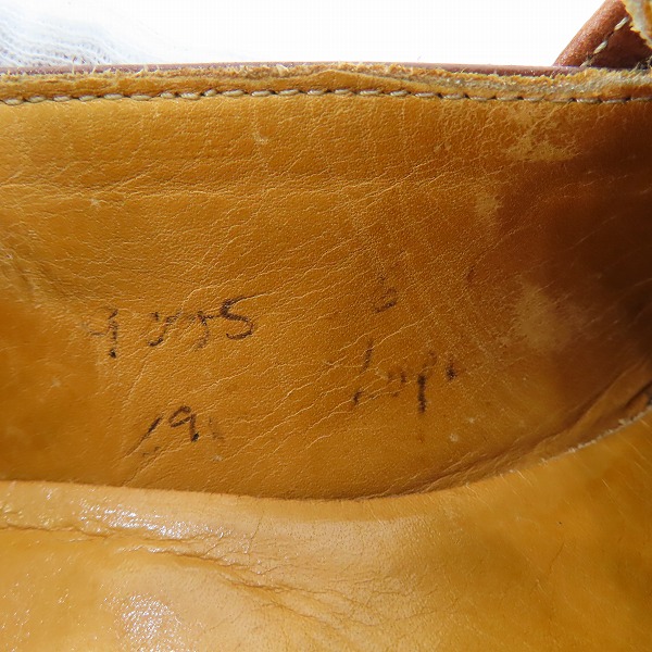 実際に弊社で買取させて頂いたJOHN LOBB/ジョンロブ LOPEZ/ロペス レザー コインローファー/レザーシューズ 純正シューツリー付きの画像 5枚目