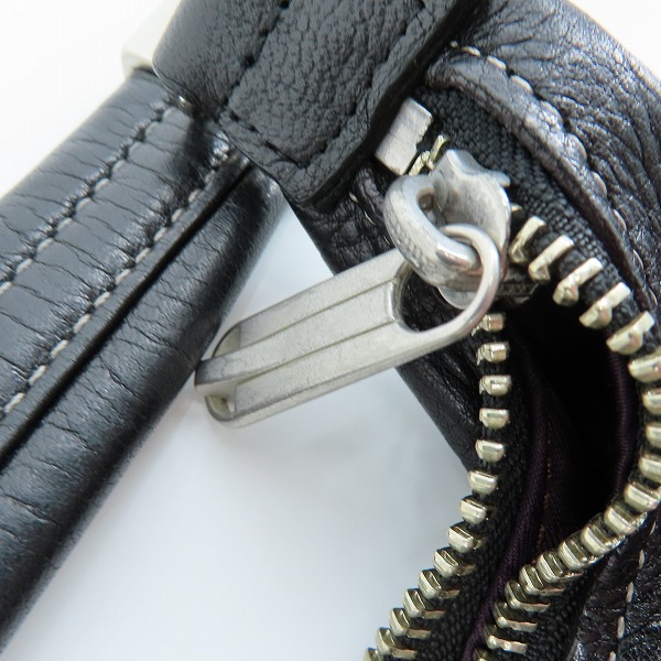 実際に弊社で買取させて頂いたaniary/アニアリ レザー トート/ショルダーバッグ 黒の画像 5枚目