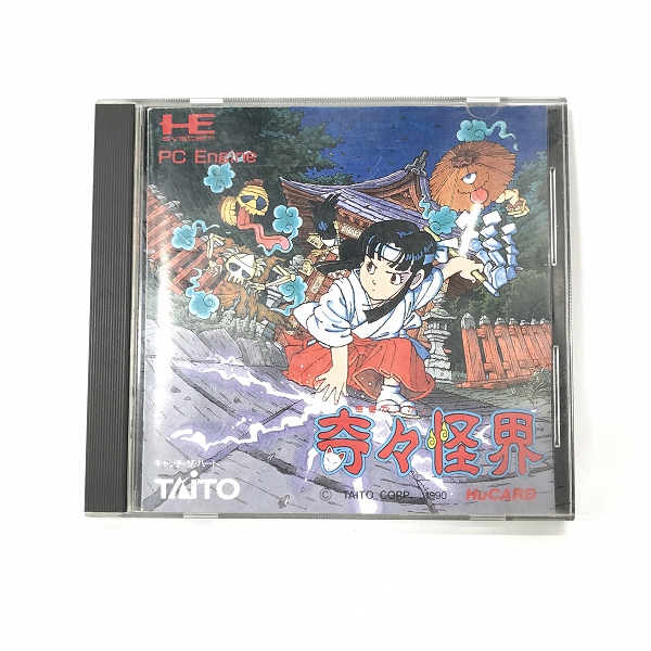 実際に弊社で買取させて頂いたPCエンジン HuCARD/ヒューカード TAITO/タイトー ソフト 奇々怪界【動作未確認】