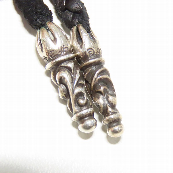 実際に弊社で買取させて頂いたCHROME HEARTS/クロムハーツ ケルティッククロスペンダントｗ/レザーブレード の画像 5枚目