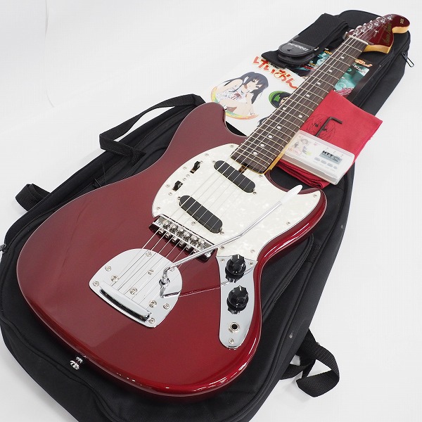 実際に弊社で買取させて頂いた★K-ON！/けいおん オリジナルブランド中野梓モデル azusa model ムスタングType エレキギター ギグケース付