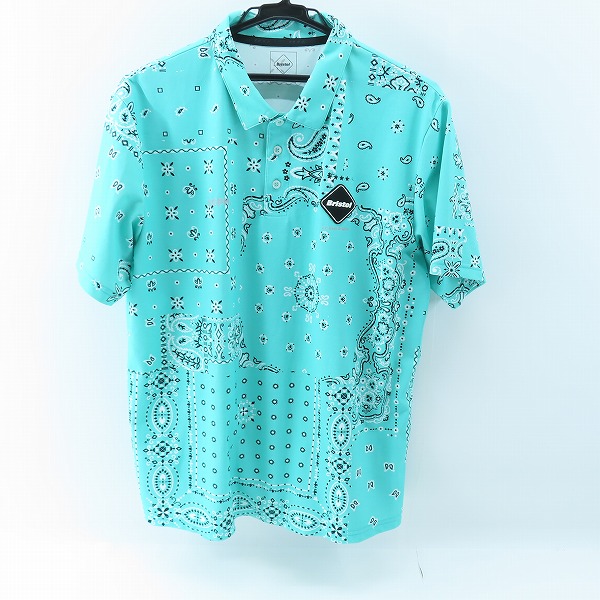 実際に弊社で買取させて頂いたF.C.R.B./F.C.Real Bristol/エフシーレアルブリストル 23SS WHOLE PATTERN S/S POLO FCRB-230036 L