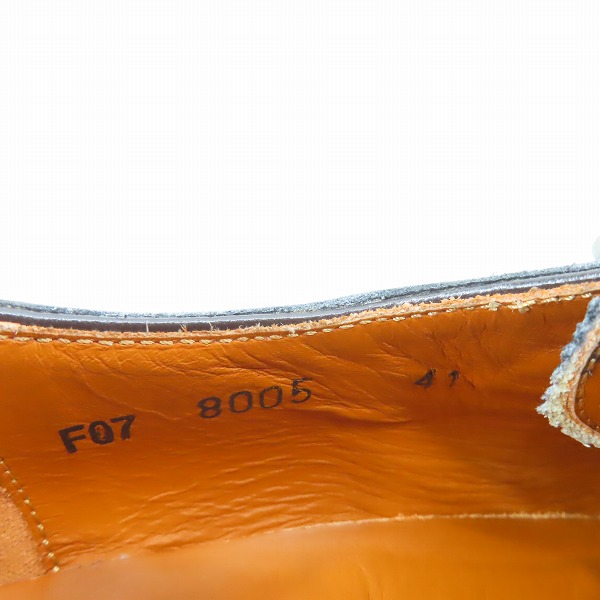 実際に弊社で買取させて頂いたLOBB'S/ロブス モンクストラップ レザー ドレスシューズ/ビジネスシューズ 8005/41の画像 5枚目