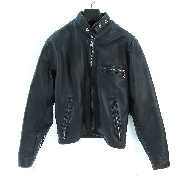 実際に弊社で買取させて頂いたSCHOTT/ショット シングル レザー ライダースジャケット/38