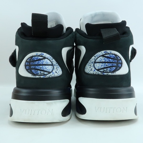 実際に弊社で買取させて頂いたLOUIS VUITTON/ルイヴィトン 22AW LVトレイナー2 スニーカー ブラック×ホワイト GO0252/8の画像 1枚目