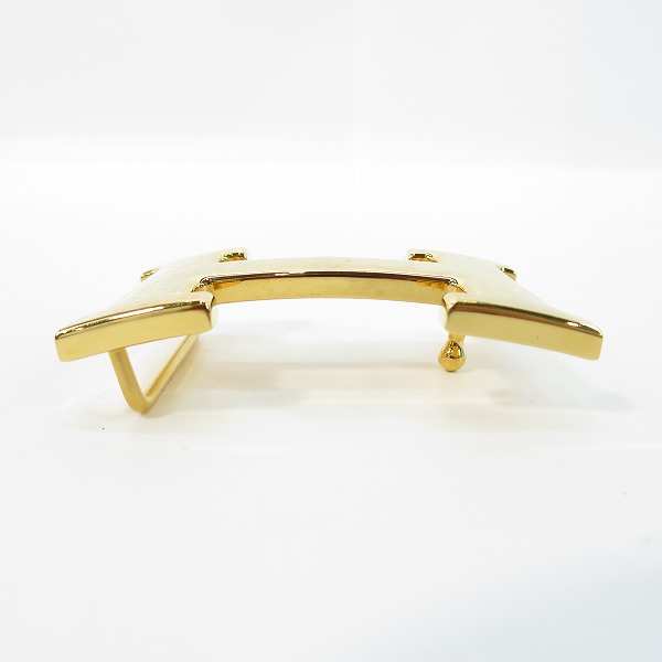 実際に弊社で買取させて頂いたHERMES/エルメス H ベルト バックル ゴールドの画像 4枚目