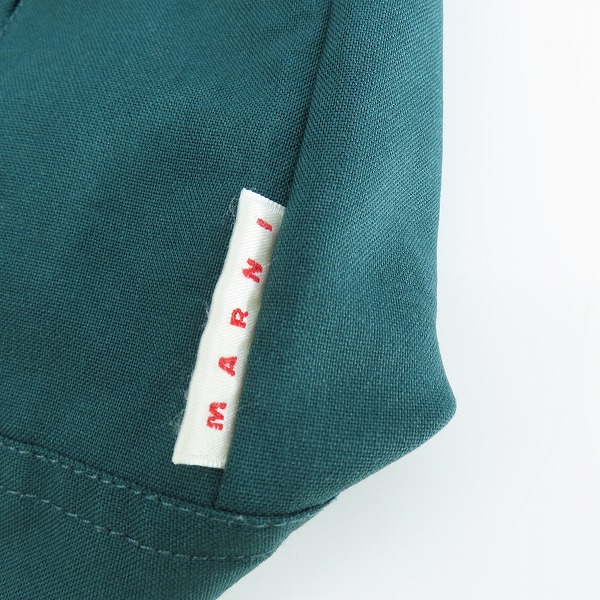 実際に弊社で買取させて頂いたMARNI/マルニ 半袖シャツ グリーン/48の画像 7枚目