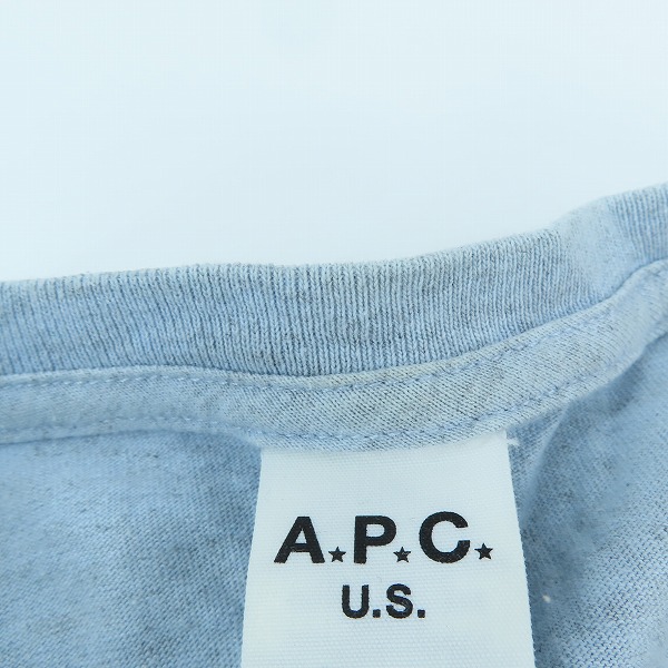 実際に弊社で買取させて頂いたA.P.C./アーペーセー USA製 ロゴプリント 半袖Tシャツ 24193-1-91241/Mの画像 5枚目