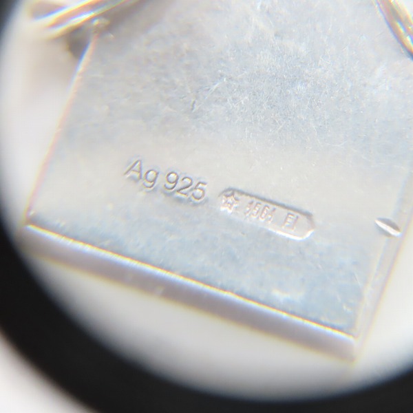 実際に弊社で買取させて頂いたGUCCI/グッチ Ag925 ブランドロゴネックレス スクエアの画像 5枚目