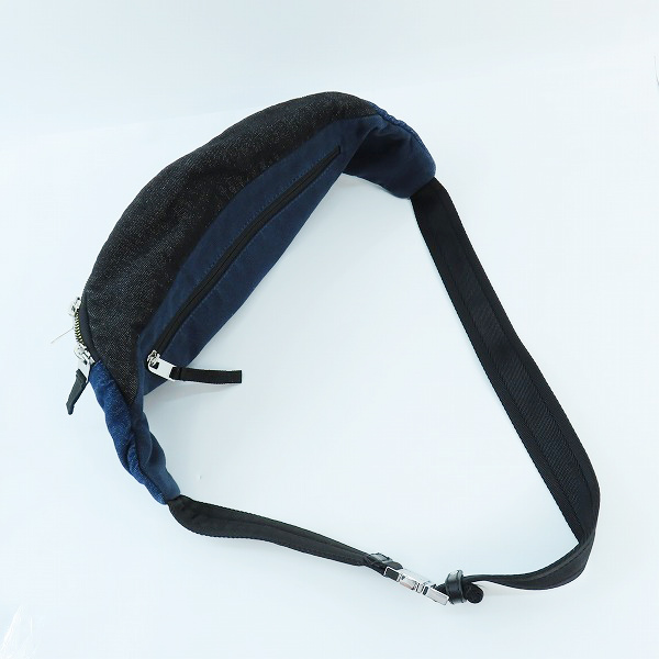 実際に弊社で買取させて頂いたDIESEL/ディーゼル デニム パッチワーク ボディバック/ウエストポーチの画像 2枚目