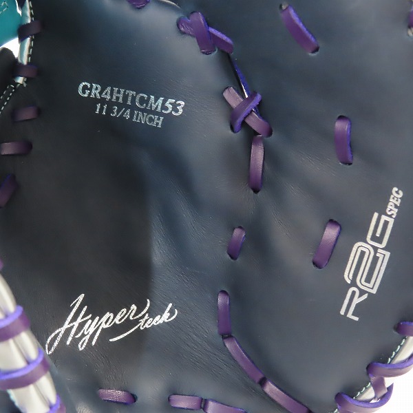 実際に弊社で買取させて頂いたRawlings/ローリングス 軟式 ファーストミット 一塁手用 ハイパーテックカラーシンク GR4HTCM53 グローブ/グラブの画像 4枚目