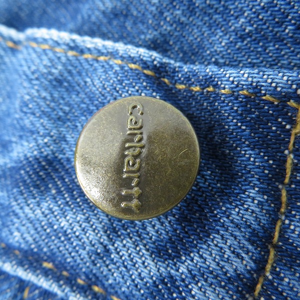 実際に弊社で買取させて頂いたCarhartt/カーハート ジップフライ デニムパンツ B17-DST/32×30の画像 5枚目