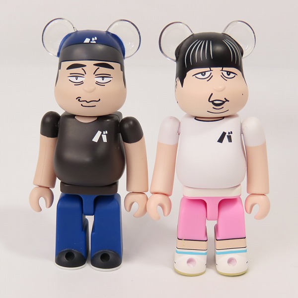 実際に弊社で買取させて頂いたメディコムトイ BE@RBRICK/ベアブリック BANANAMAN/バナナマン POPUP限定 100％&400% 日村勇紀/設楽統 2点セットの画像 6枚目