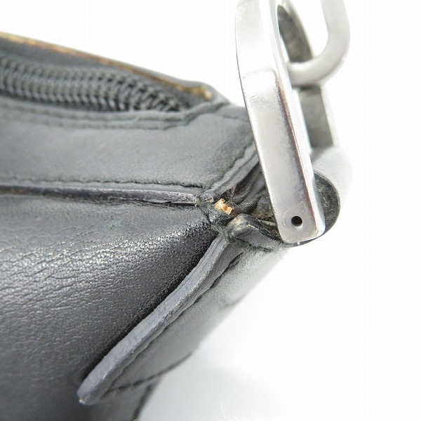 実際に弊社で買取させて頂いたGUCCI/グッチ バンブー ショルダーバッグ 000-0833/ブラックの画像 6枚目