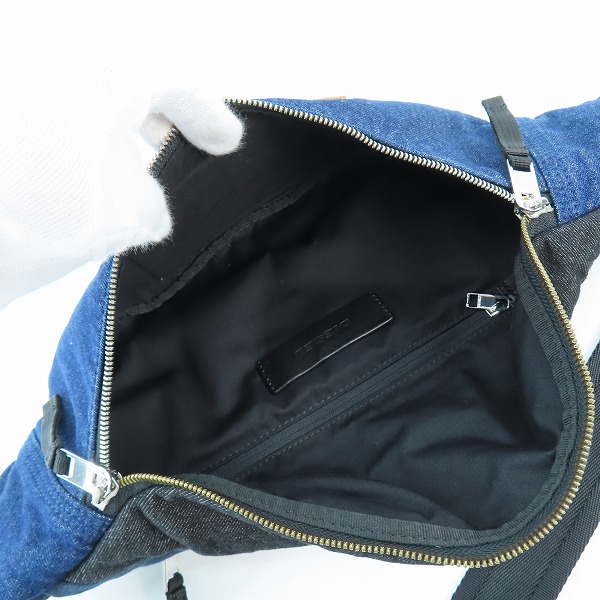 実際に弊社で買取させて頂いたDIESEL/ディーゼル デニム パッチワーク ボディバック/ウエストポーチの画像 4枚目