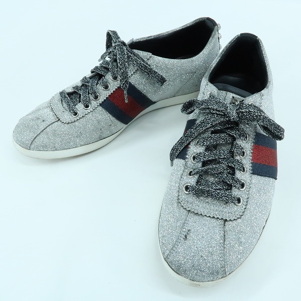 実際に弊社で買取させて頂いたGUCCI/グッチ スタッズグリッター スニーカー 6