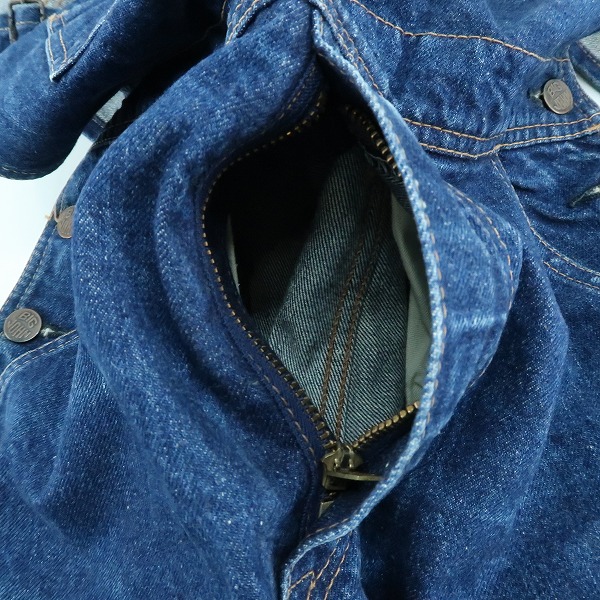 実際に弊社で買取させて頂いたBIG JOHN/ビッグジョン vintage/ビンテージ デニム オーバーオール Lot 02447/32L32の画像 8枚目