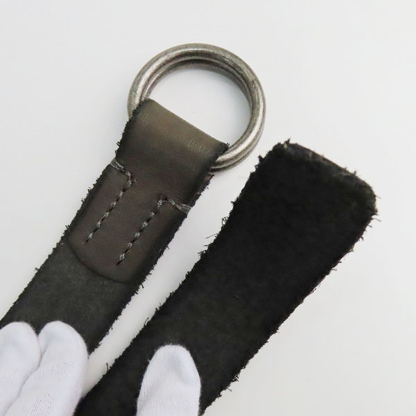 実際に弊社で買取させて頂いたATTACHMENT/アタッチメント レザーベルト ダークブラウン系の画像 2枚目