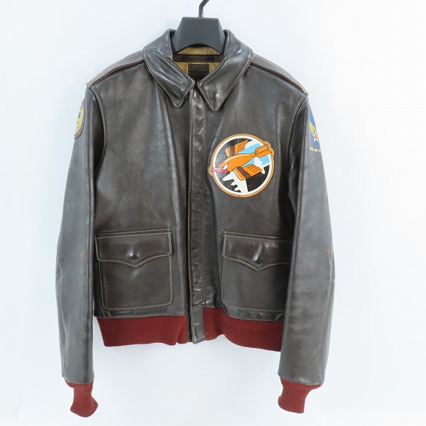 実際に弊社で買取させて頂いたBUZZ RICKSON'S/バズリクソンズ A-2 ホースハイド/馬革 フライトジャケット M83086 /40