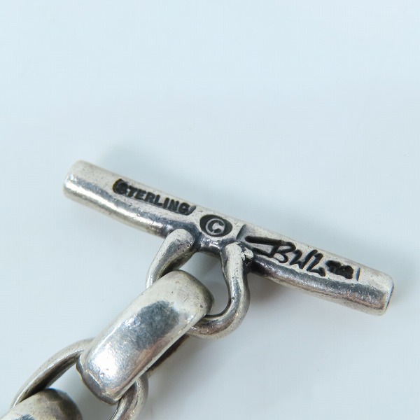 実際に弊社で買取させて頂いた【カスタム】Bill Wall Leather/ビルウォールレザー 蛙/カエル リンクブレスレット/Tバーの画像 8枚目