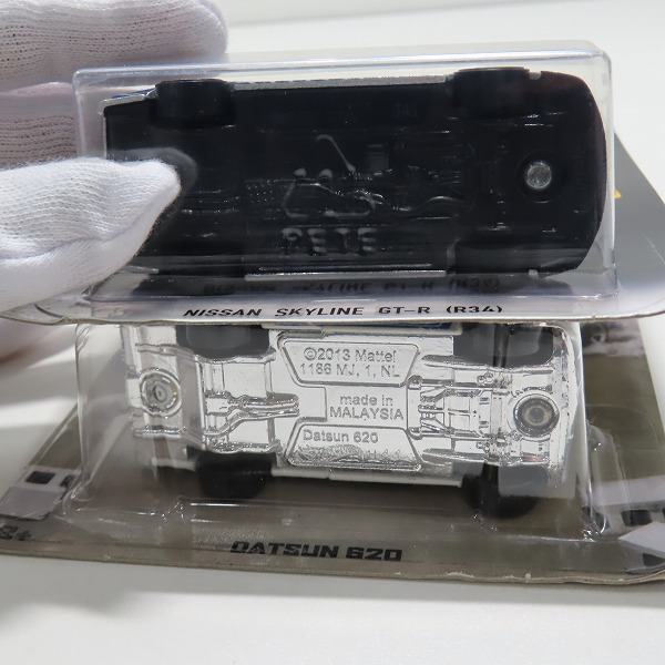 実際に弊社で買取させて頂いた【未開封】Hot Wheels/ホットウィール FAST&FURIOUS 日産 SKYLINE GT-R BNR34/DATSUN 620 2点セットの画像 4枚目