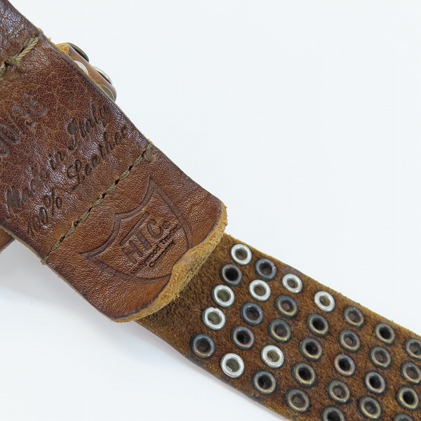 実際に弊社で買取させて頂いたHTC/エイチティーシー スタッズ ベルト 90/36の画像 4枚目