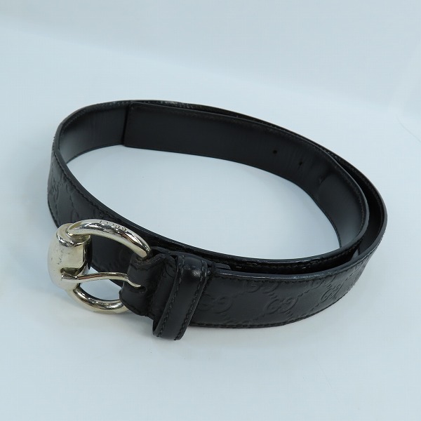 実際に弊社で買取させて頂いたGUCCI/グッチ シェリーライン レザーベルト 162942 480199