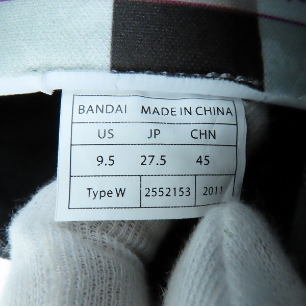 実際に弊社で買取させて頂いたHENSHIN by KAMEN RIDER/ヘンシンバイカメンライダー 仮面ライダーW スニーカー 2552153/27.5の画像 5枚目